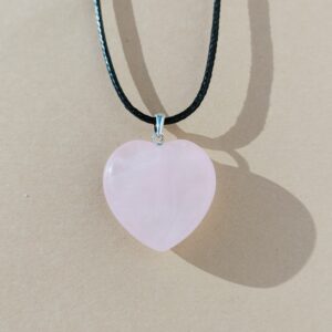 Colgante en plata de Cuarzo rosa.