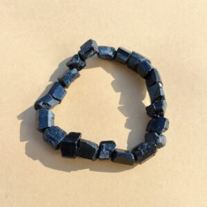 Pulsera de Turmalina Negra en bruto.