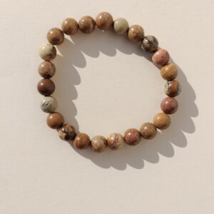 Pulsera de Jaspe Paisina en bola de 8mm.