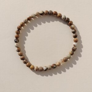 Pulsera de Jaspe Paisina en bola de 4mm.