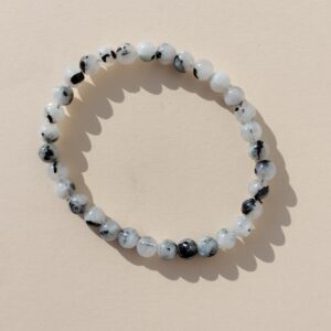 Pulsera de Piedra luna en bola de 6mm.