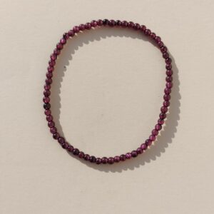 Pulsera de Granate en bola de 3,5mm.