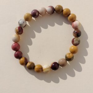 Pulsera de Mokaita en bola de 8mm.
