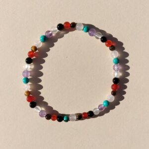 Pulseras de los 7 Chakras en bola de 4mm.