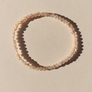 Pulsera de Citrino en bola de 4mm.