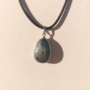 Colgante en plata de Pirita.